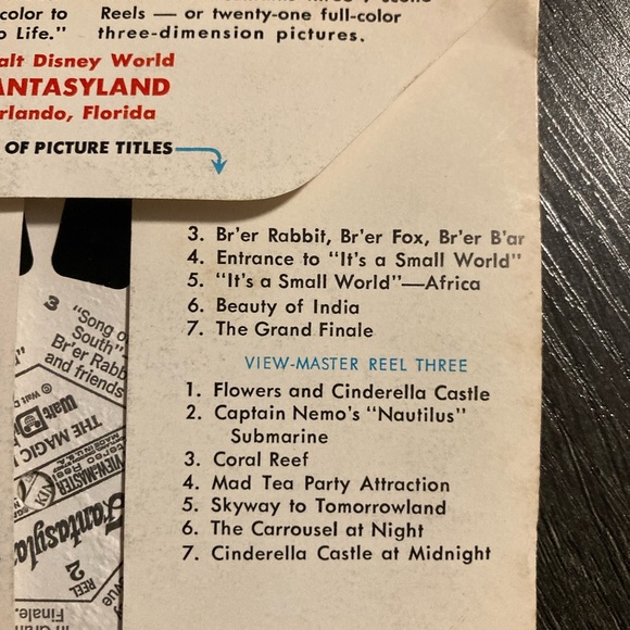 Viewmaster Reels- Walt Disney World Fantasyland - Picture 4 of 8